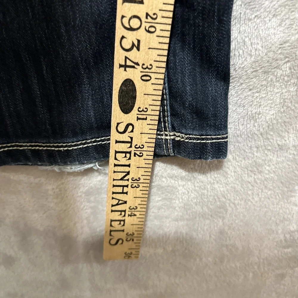 Nissi Premium Denim Jeans Women's 11 Blue Dark Wash‎ Straight Leg Low Rise Flare